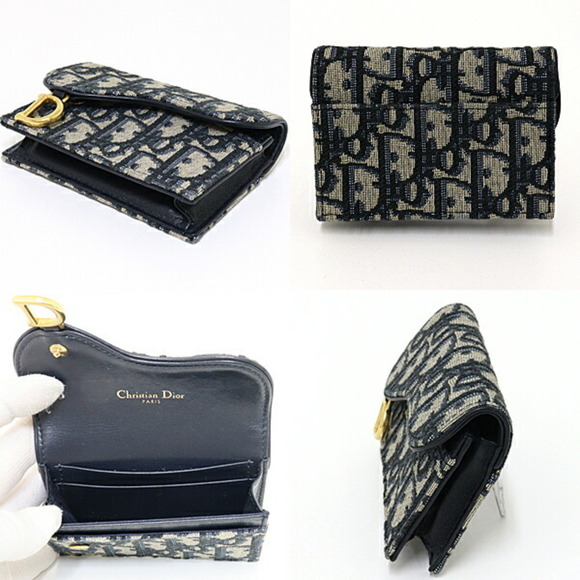 DIOR Blue Card Holder - Picture 2 of 3